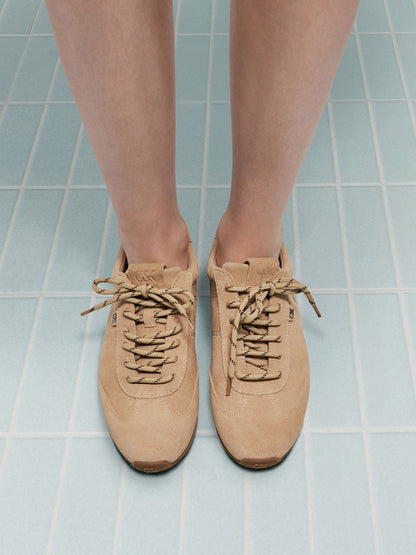 CHARLES & KEITH Sale / Jace Suede Sneakers - Beige