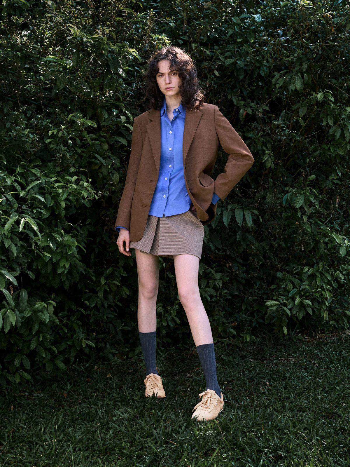 CHARLES & KEITH Sale / Jace Suede Sneakers - Beige