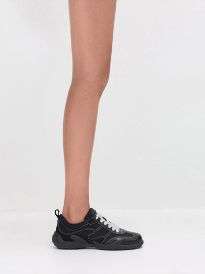 CHARLES & KEITH Featured / Minette Low-Top Sneakers - Black Textured