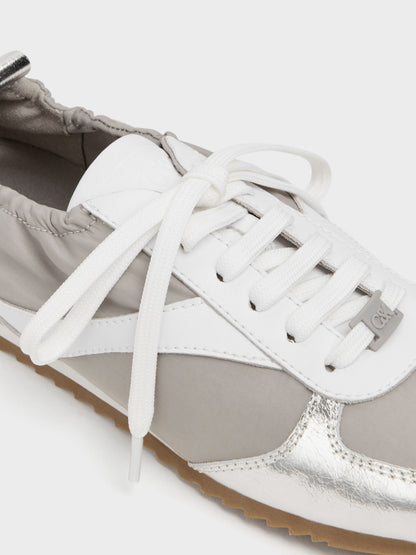 CHARLES & KEITH Featured / Jace Metallic Sneakers - Silver