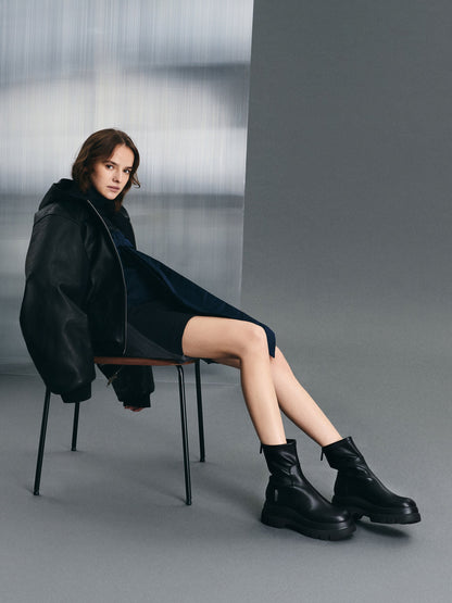 CHARLES & KEITH Special Offer / Leoi Chunky Ankle Boots - Black