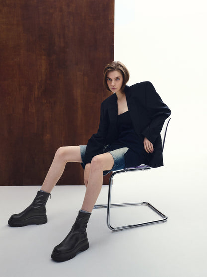 CHARLES & KEITH Special Offer / Leoi Chunky Ankle Boots - Black