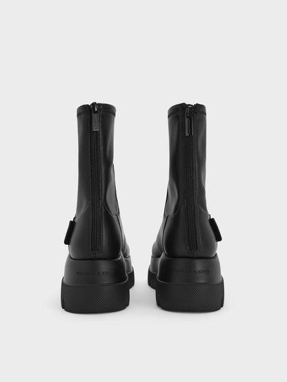 CHARLES & KEITH Special Offer / Leoi Chunky Ankle Boots - Black