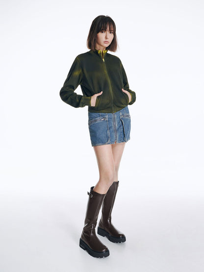 CHARLES & KEITH New / Imogen Side-Buckle Chunky Knee-High Boots - Dark Brown