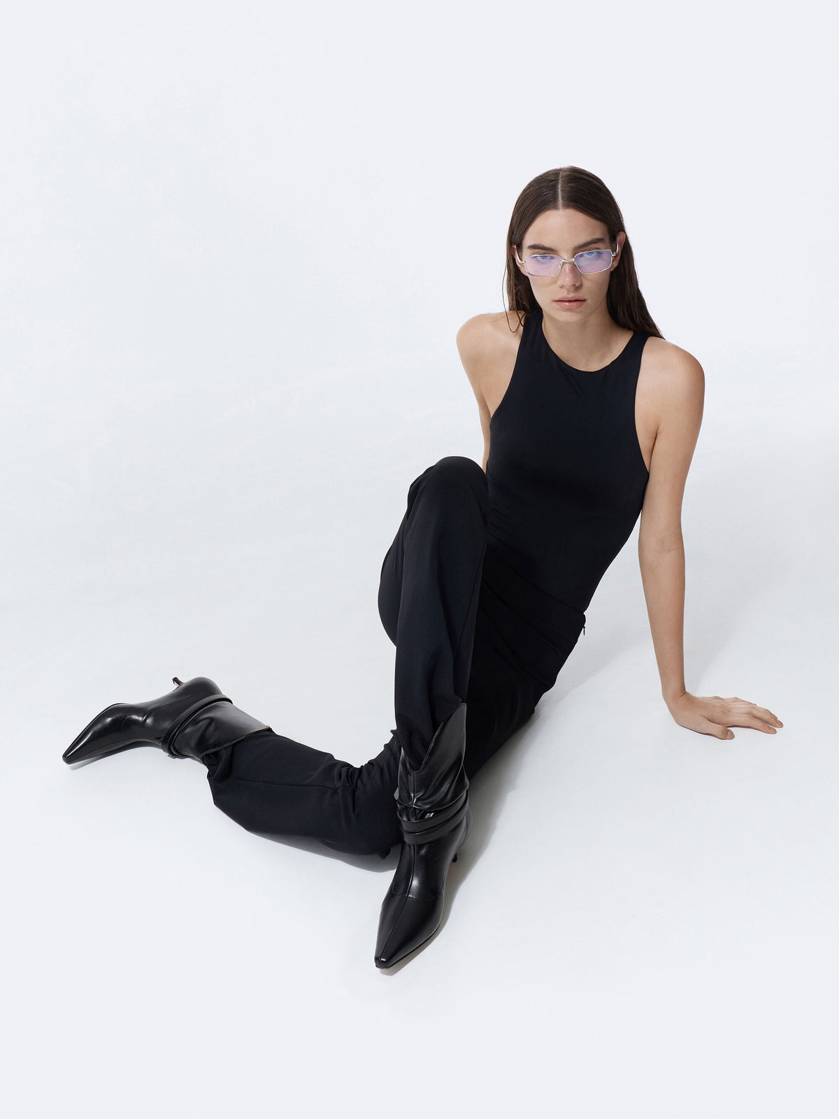 CHARLES & KEITH Trending / Karter Kitten-Heel Boots - Black