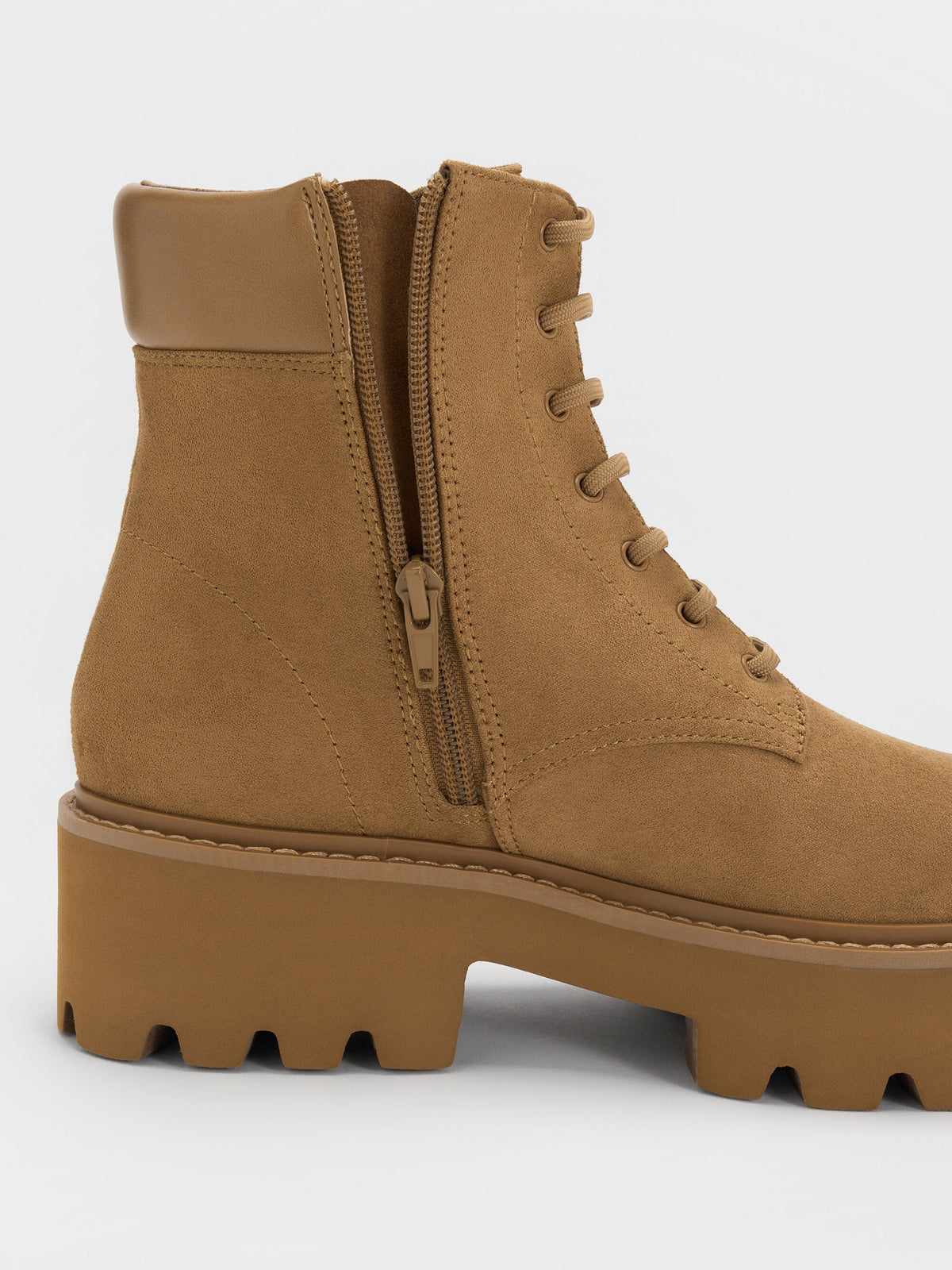 CHARLES & KEITH Signature / Ripley Ridged-Sole Ankle Boots - Sand