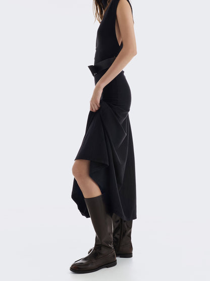 CHARLES & KEITH Everyday / Jagger Knee-High Loafer-Boots - Dark Brown