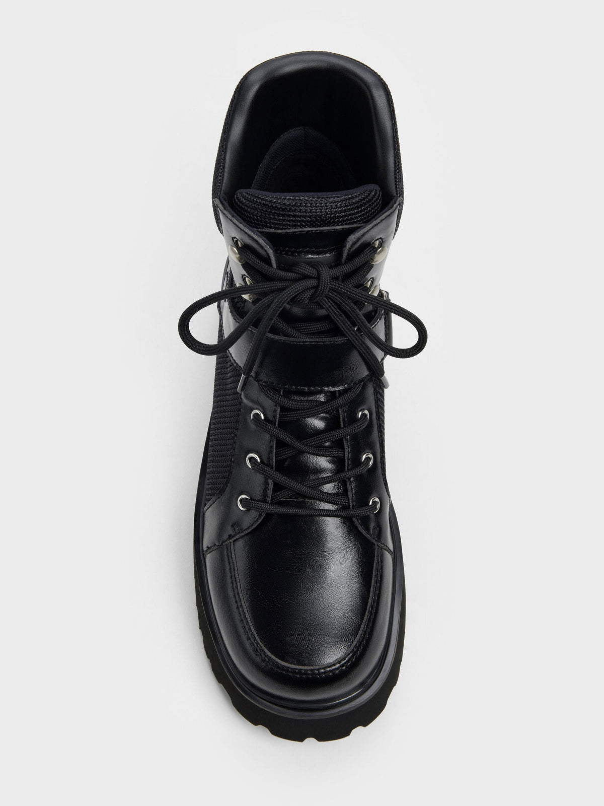 CHARLES & KEITH Quality / Eliot Platform Combat Boots - Black