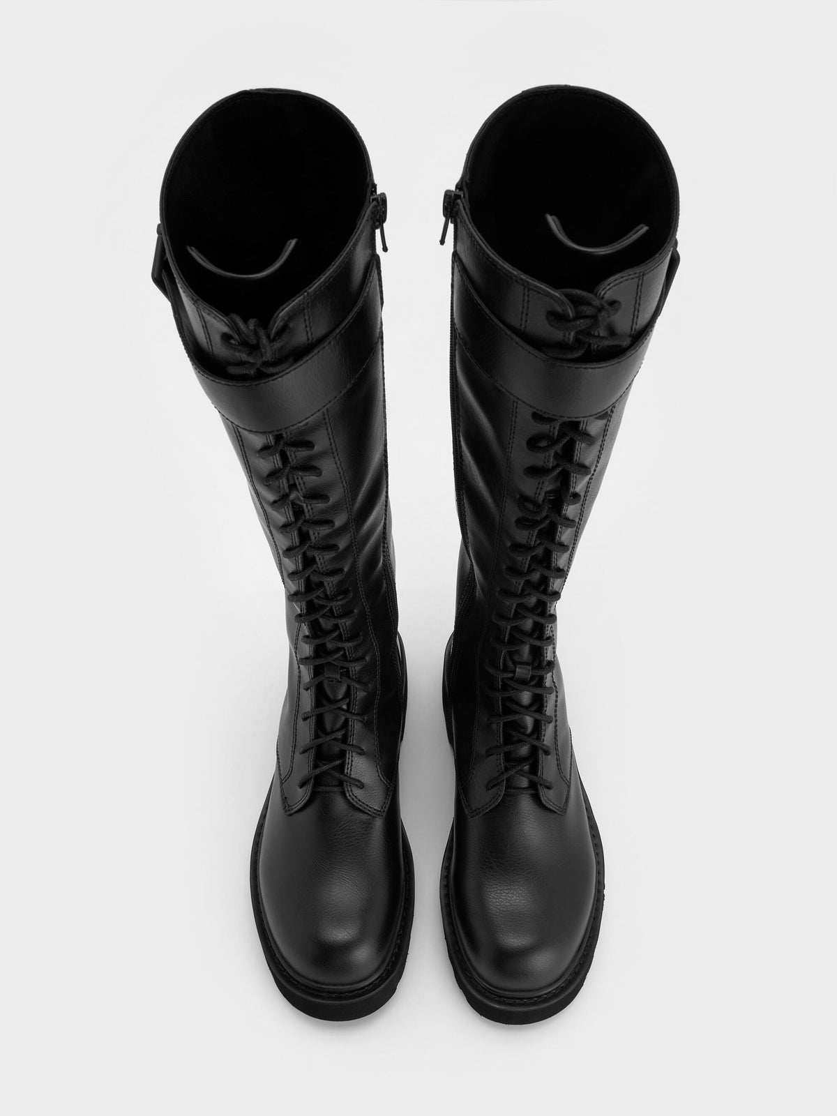 CHARLES & KEITH Quality / Darian Knee-High Boots - Black
