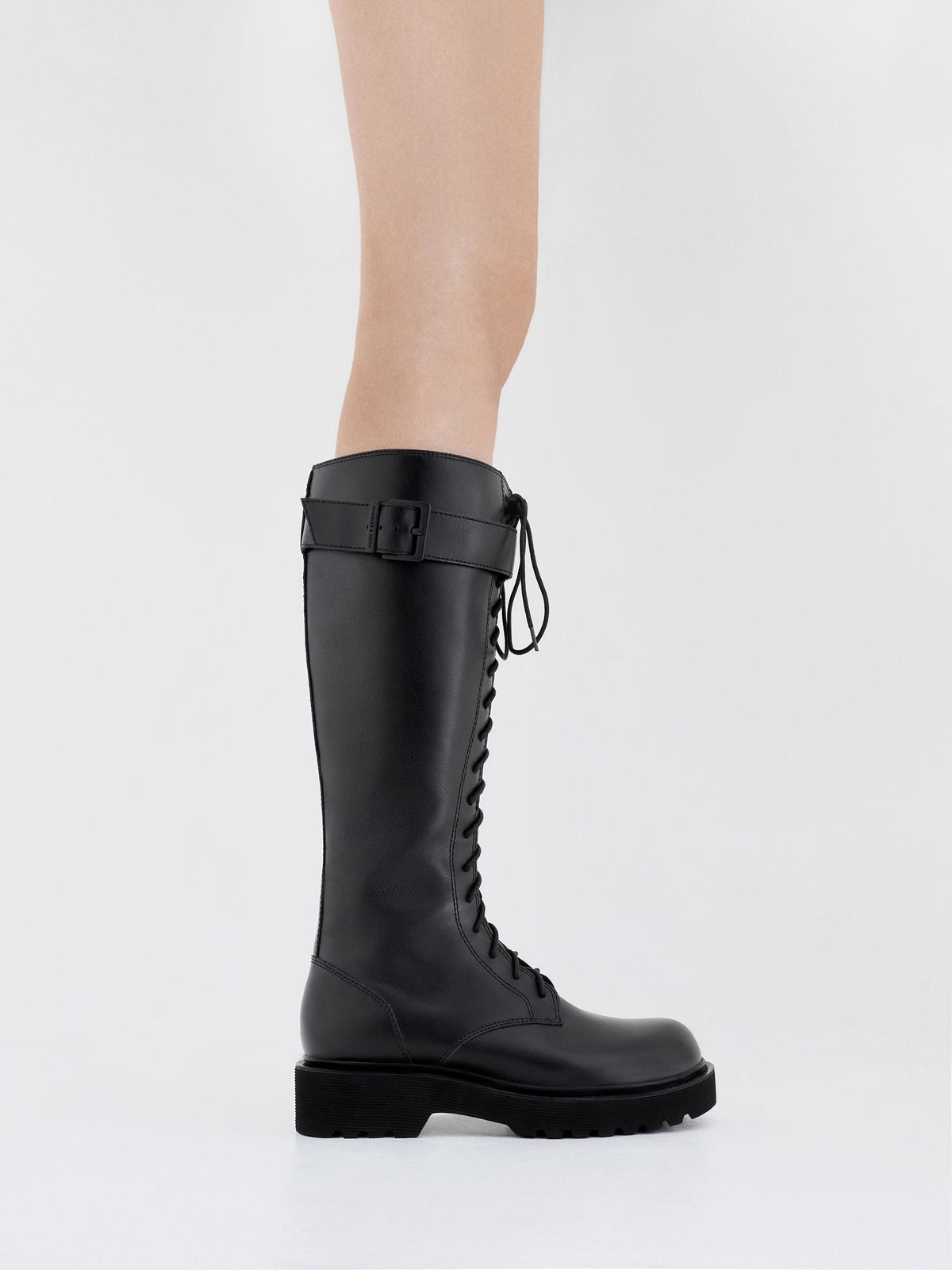 CHARLES & KEITH Quality / Darian Knee-High Boots - Black