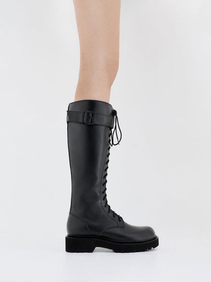 CHARLES & KEITH Quality / Darian Knee-High Boots - Black