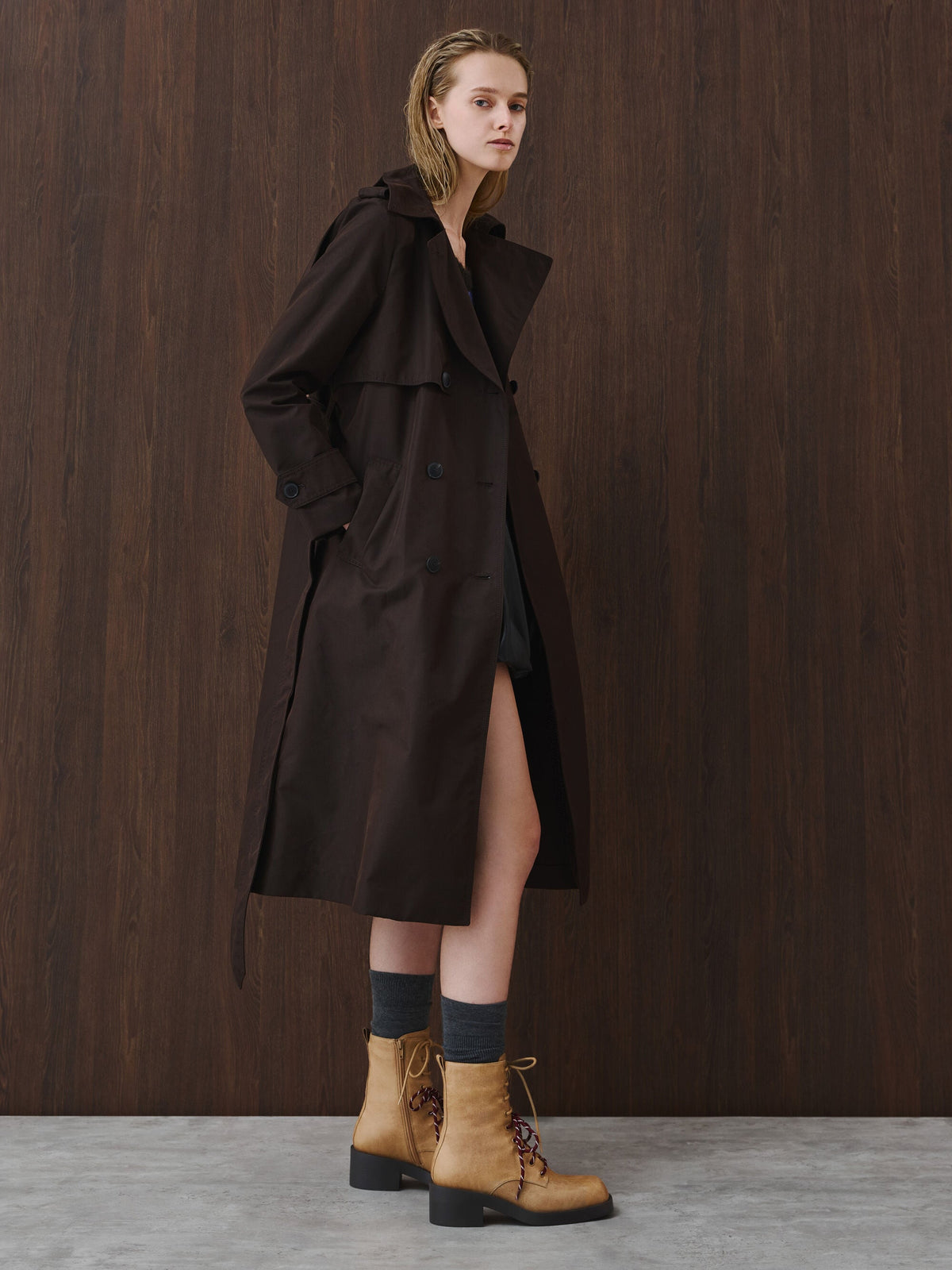 CHARLES & KEITH Recommended / Logan Double-Lace Calf Boots - Sand
