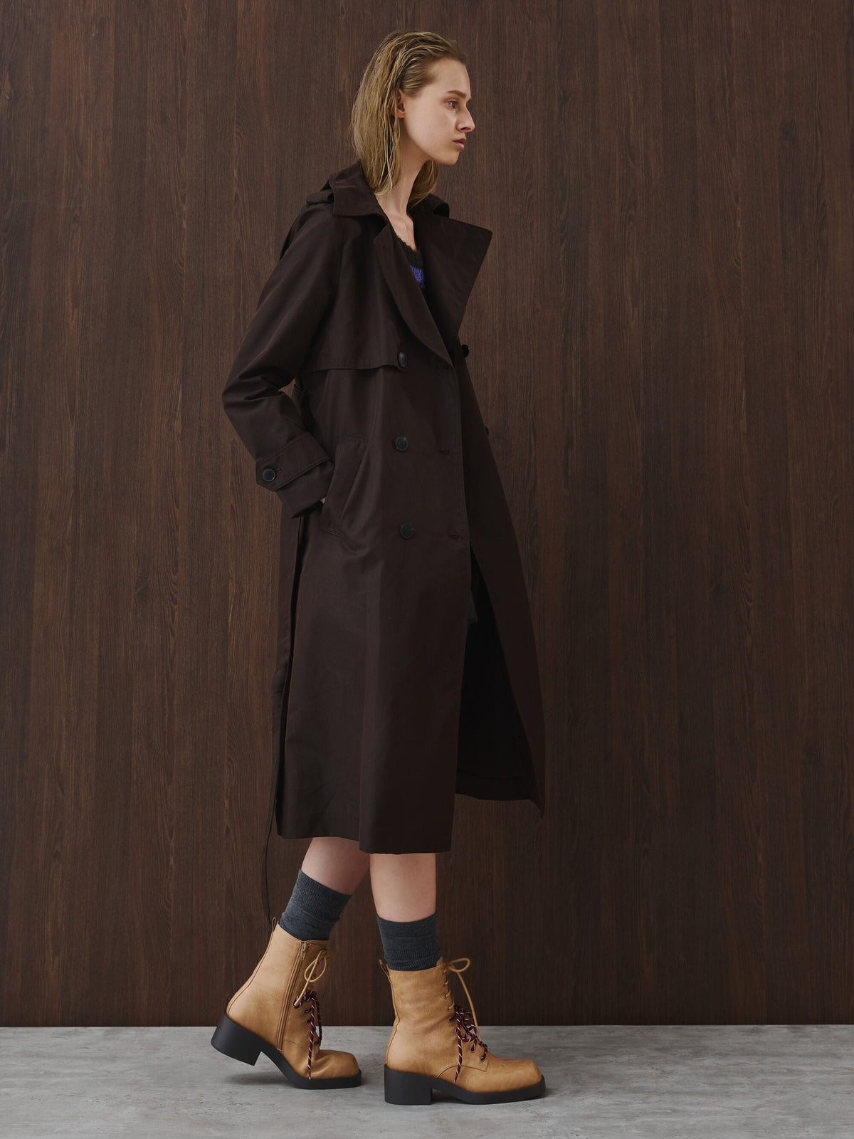 CHARLES & KEITH Recommended / Logan Double-Lace Calf Boots - Sand