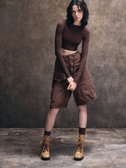 CHARLES & KEITH Recommended / Logan Double-Lace Calf Boots - Sand