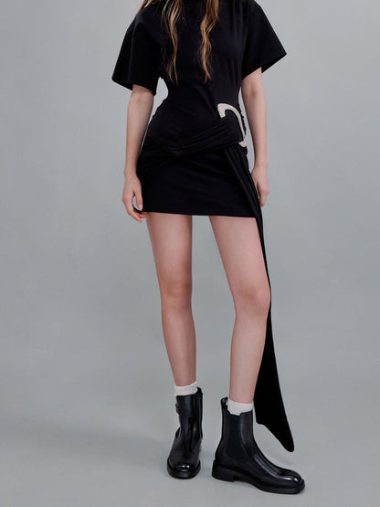 CHARLES & KEITH Latest / Lando Metallic-Buckle Chelsea Boots - Black Box