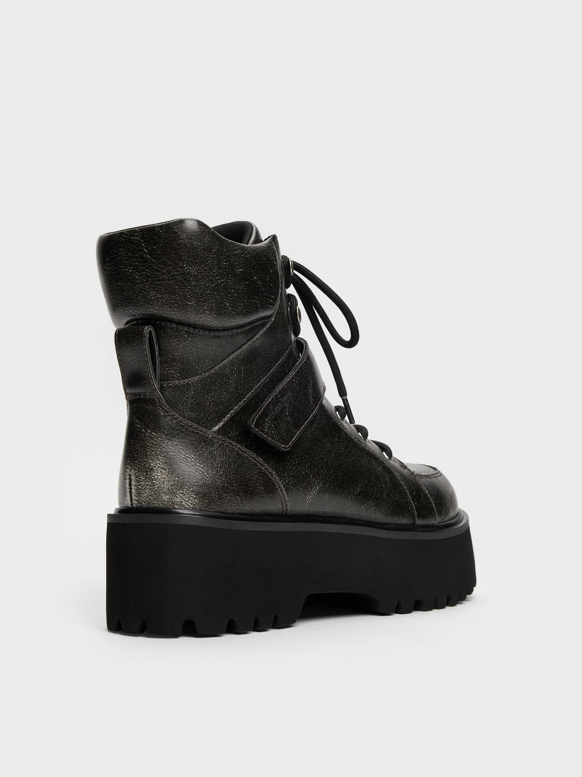 CHARLES & KEITH Deals / Eliot Platform Combat Boots - Grey