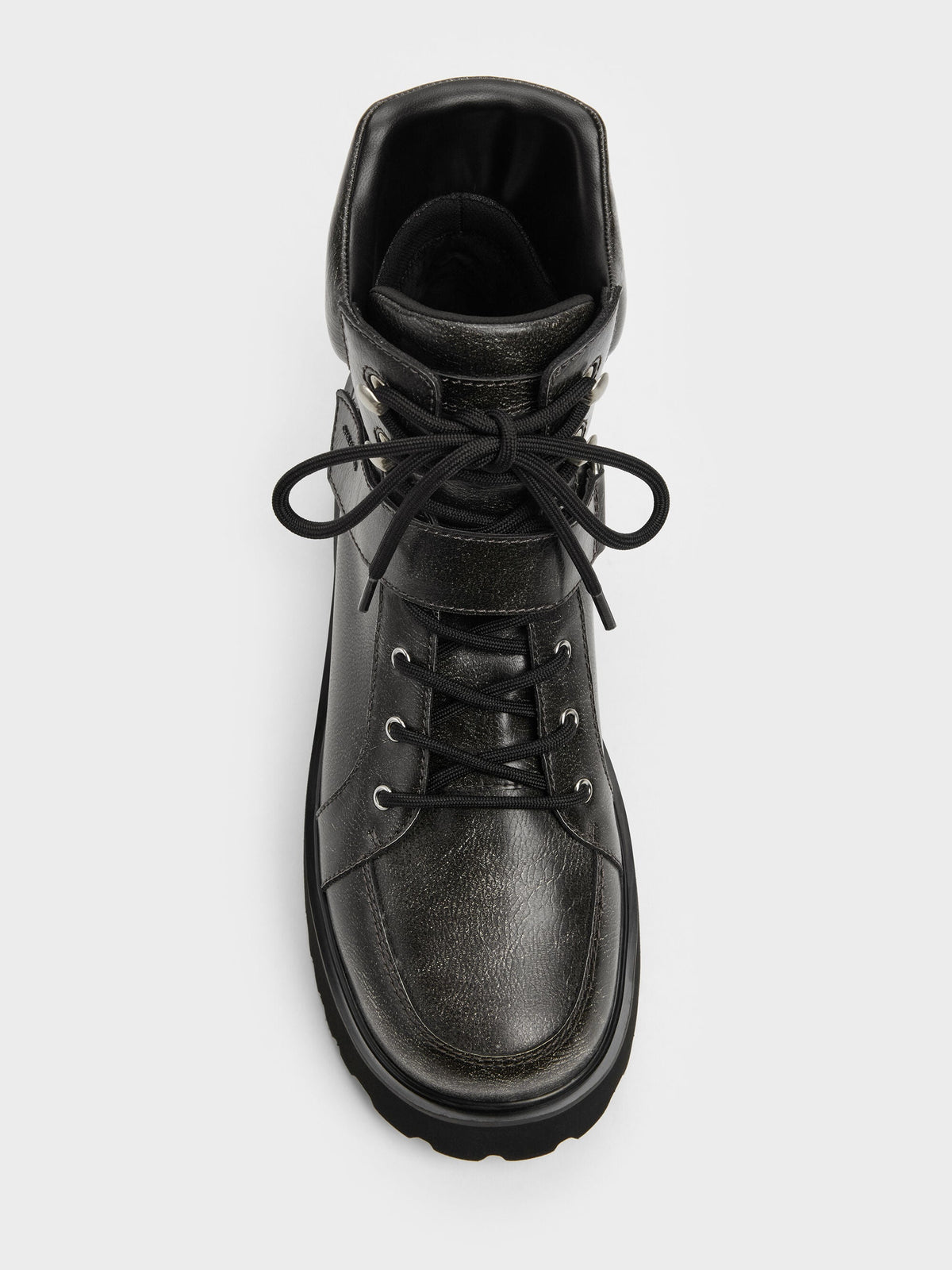 CHARLES & KEITH Deals / Eliot Platform Combat Boots - Grey