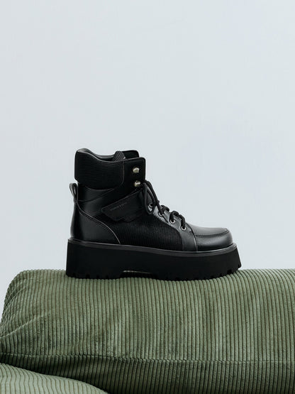 CHARLES & KEITH Deals / Eliot Platform Combat Boots - Grey