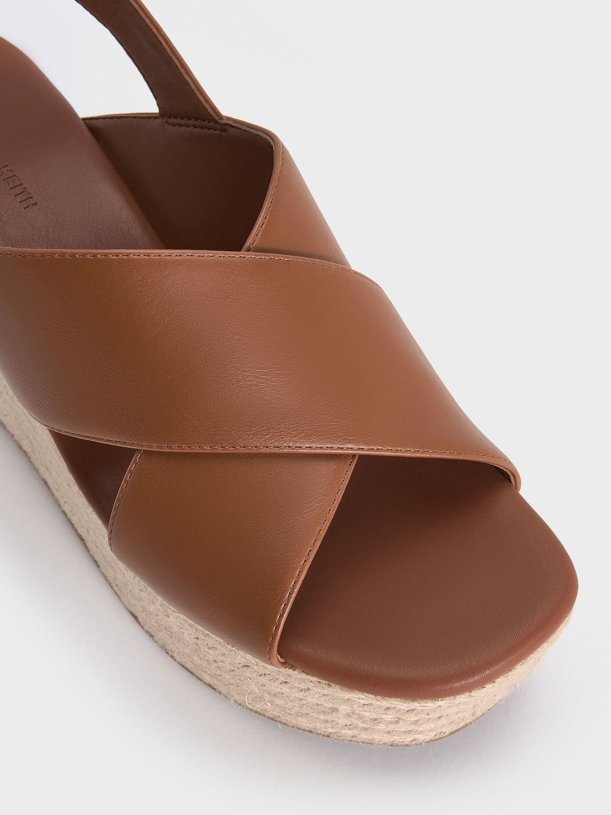 CHARLES & KEITH Latest / Crossover Espadrille Wedges - Brown