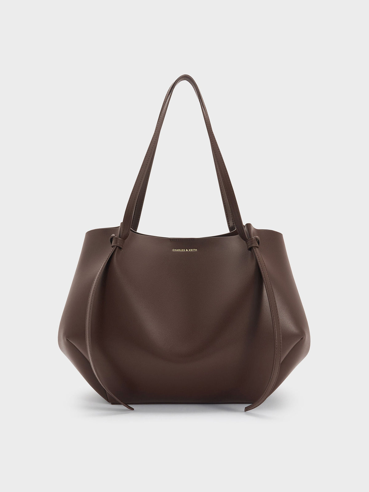 CHARLES & KEITH Special Offer / XL Calla Tote Bag - Espresso Brown