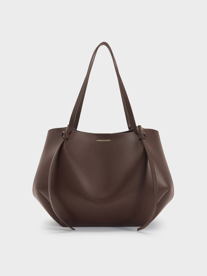CHARLES & KEITH Special Offer / XL Calla Tote Bag - Espresso Brown