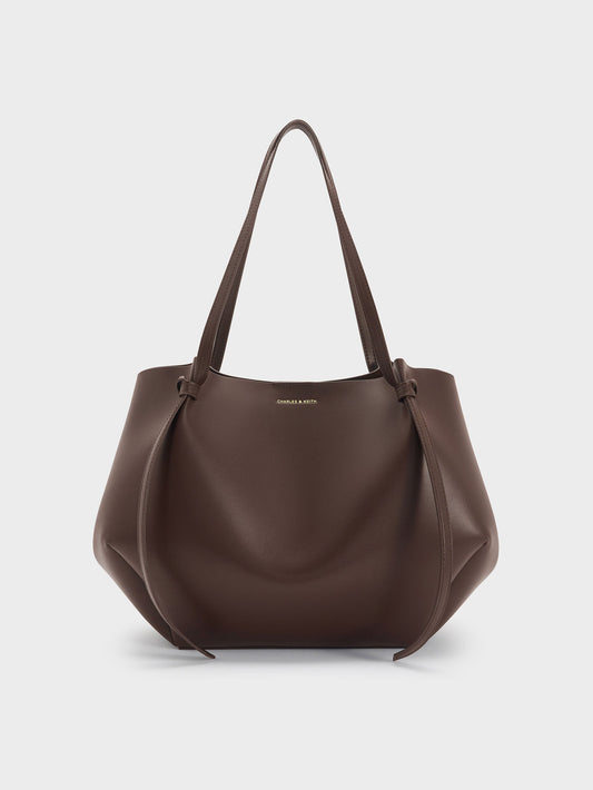 CHARLES & KEITH Special Offer / XL Calla Tote Bag - Espresso Brown