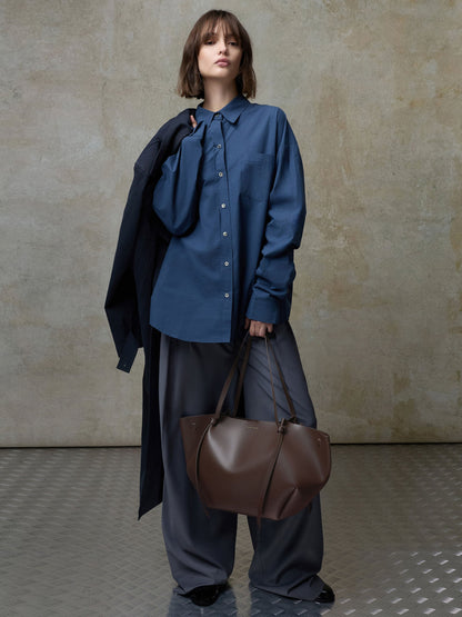 CHARLES & KEITH Special Offer / XL Calla Tote Bag - Espresso Brown