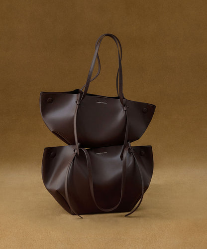 CHARLES & KEITH Special Offer / XL Calla Tote Bag - Espresso Brown