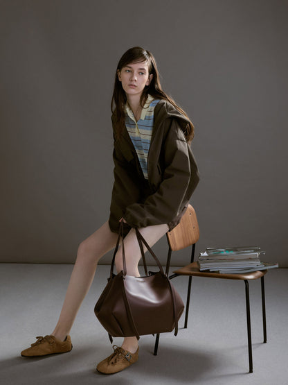 CHARLES & KEITH Special Offer / XL Calla Tote Bag - Espresso Brown
