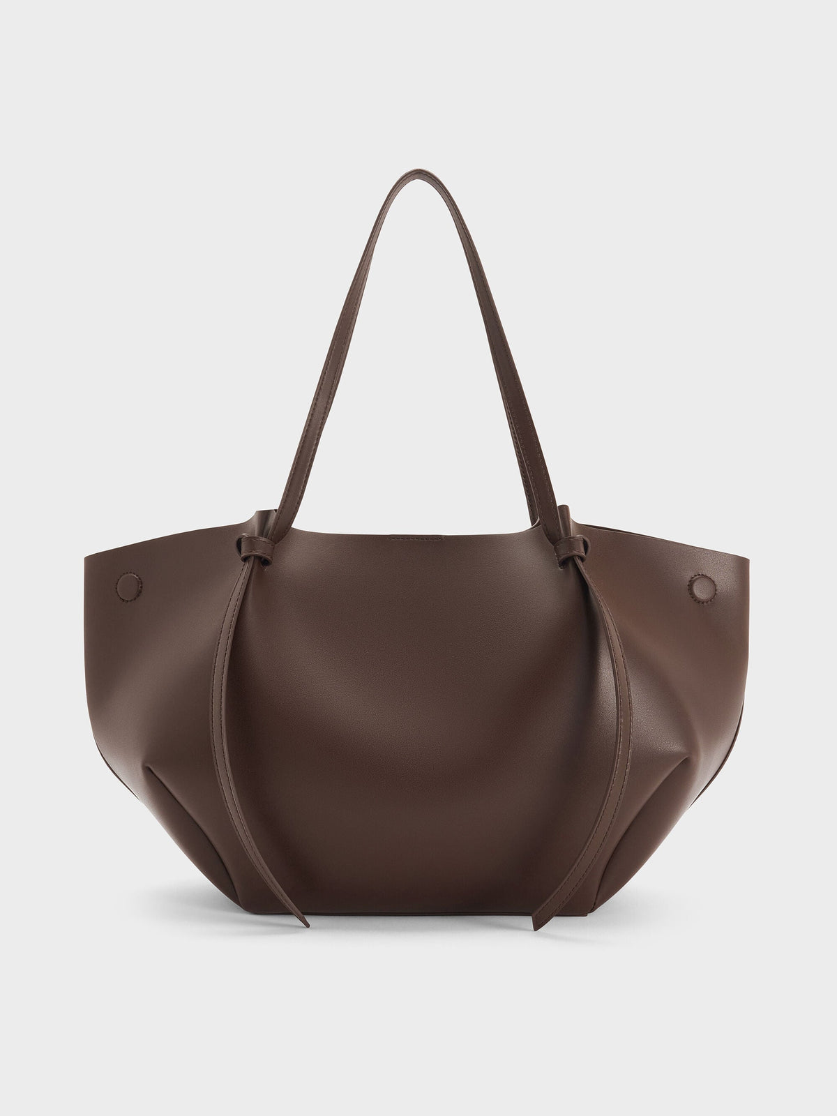 CHARLES & KEITH Special Offer / XL Calla Tote Bag - Espresso Brown