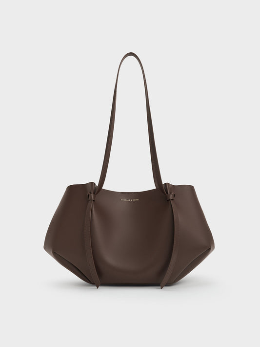CHARLES & KEITH Hot Sale / Calla Tote Bag - Espresso Brown