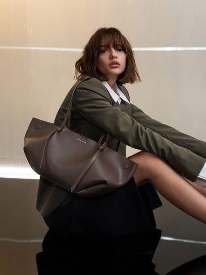 CHARLES & KEITH Hot Sale / Calla Tote Bag - Espresso Brown