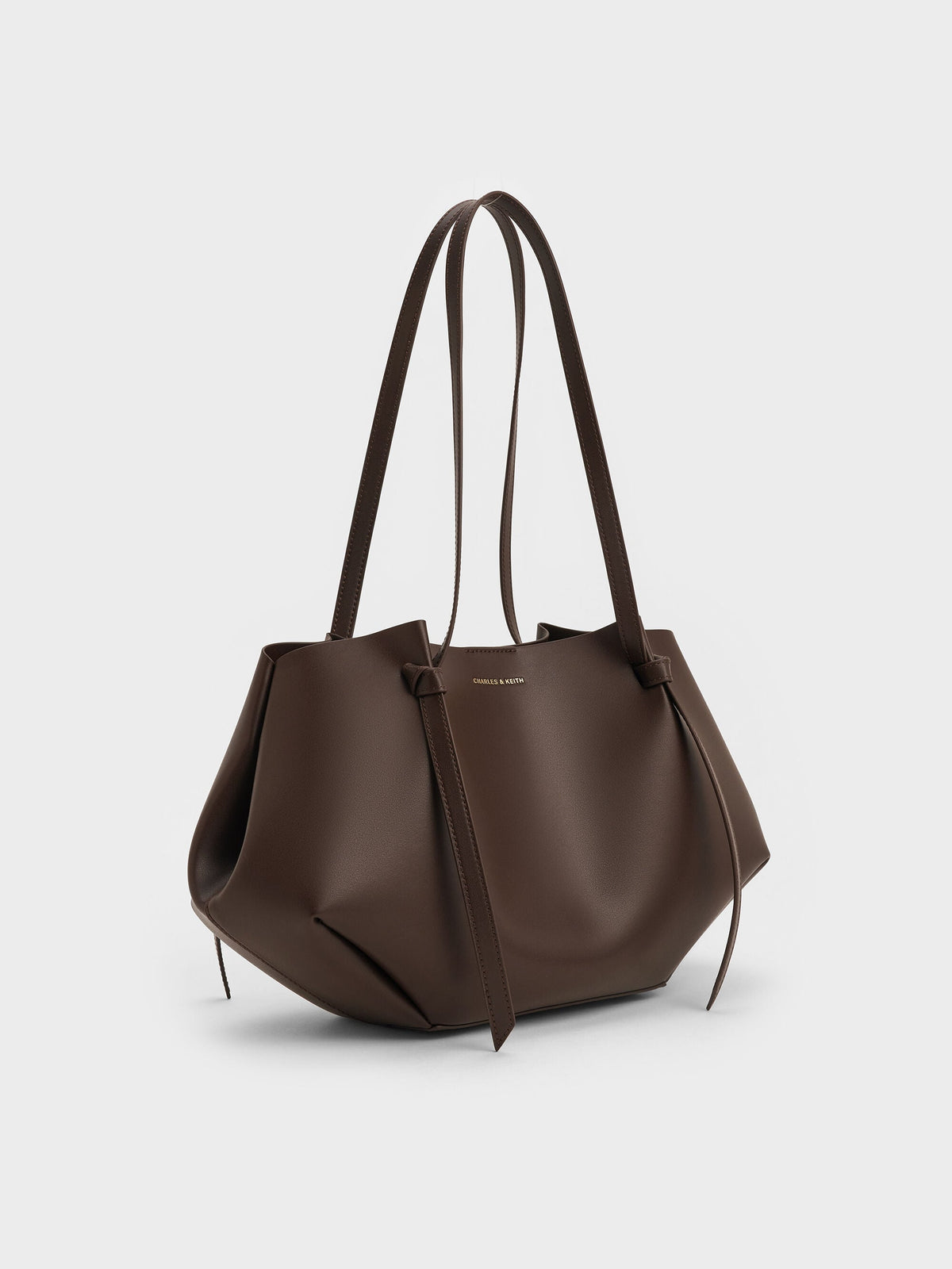CHARLES & KEITH Hot Sale / Calla Tote Bag - Espresso Brown