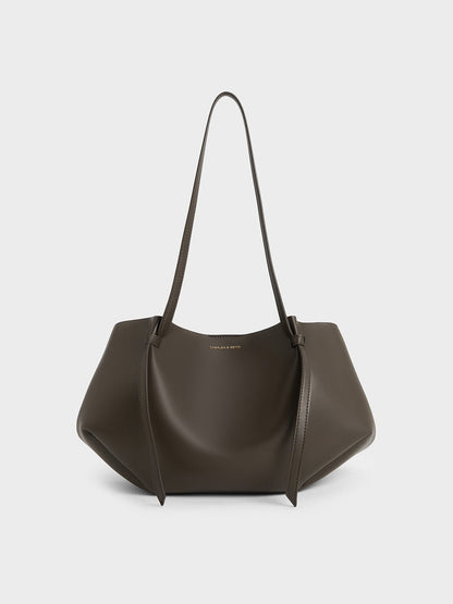 CHARLES & KEITH Great Value / Calla Tote Bag - Dark Moss