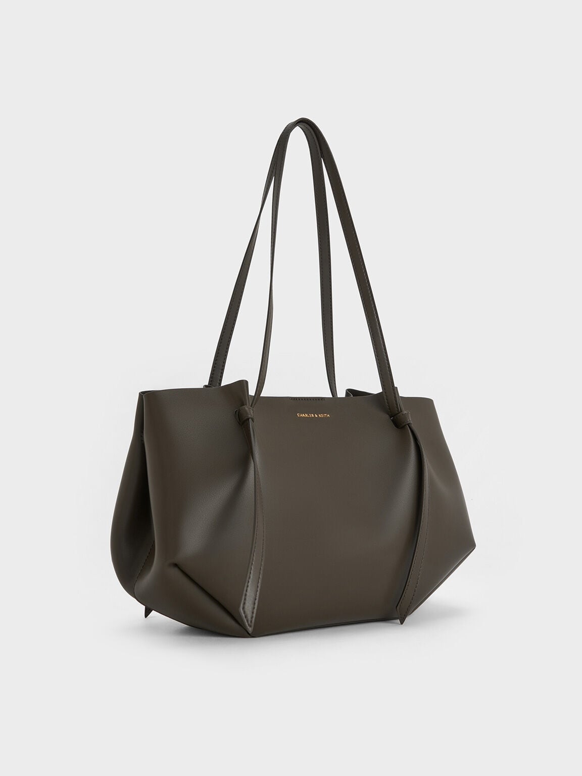 CHARLES & KEITH Great Value / Calla Tote Bag - Dark Moss