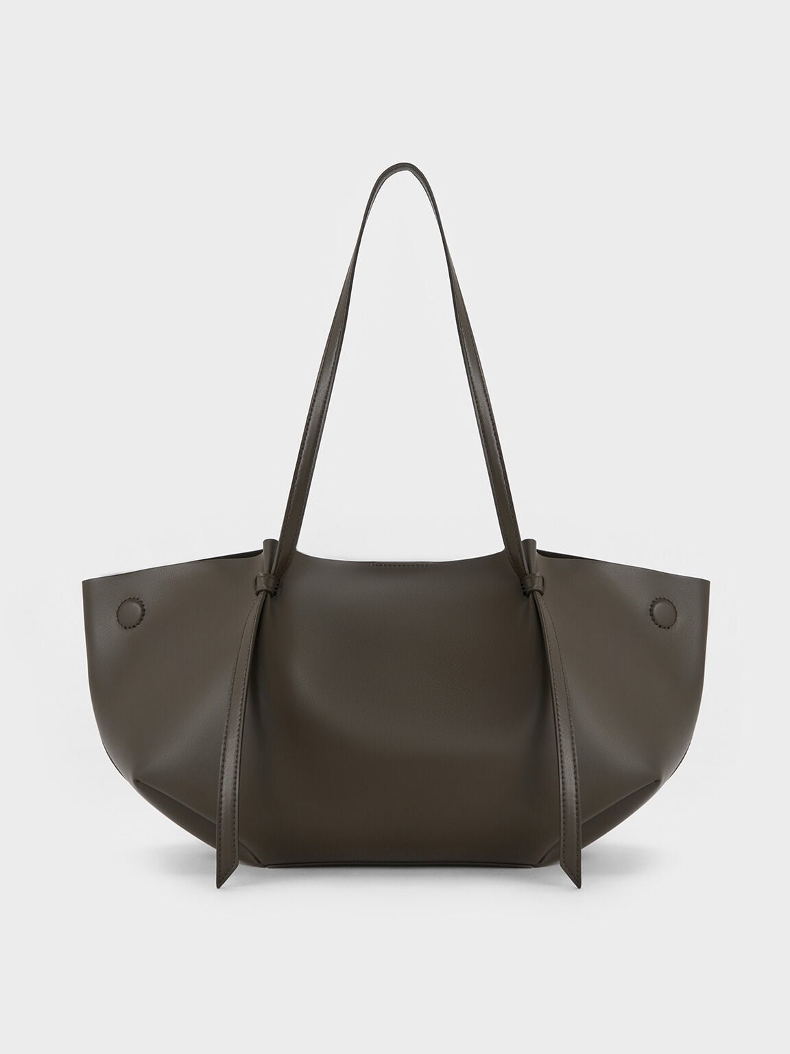 CHARLES & KEITH Great Value / Calla Tote Bag - Dark Moss
