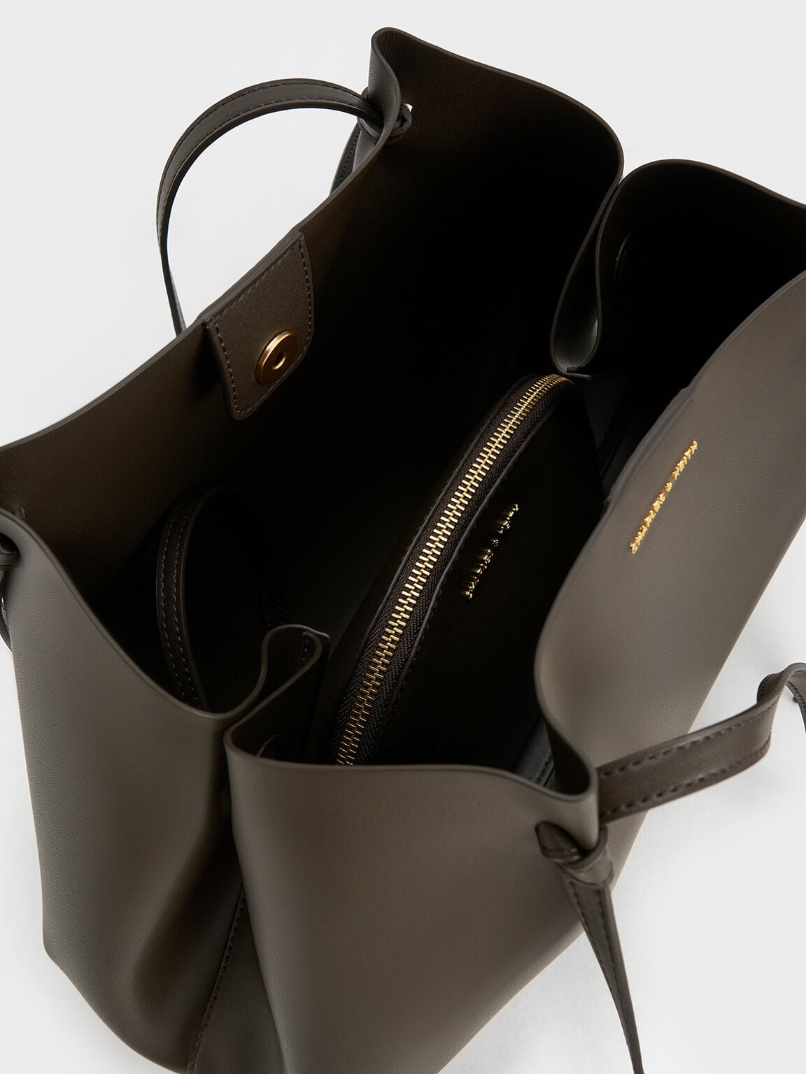 CHARLES & KEITH Great Value / Calla Tote Bag - Dark Moss