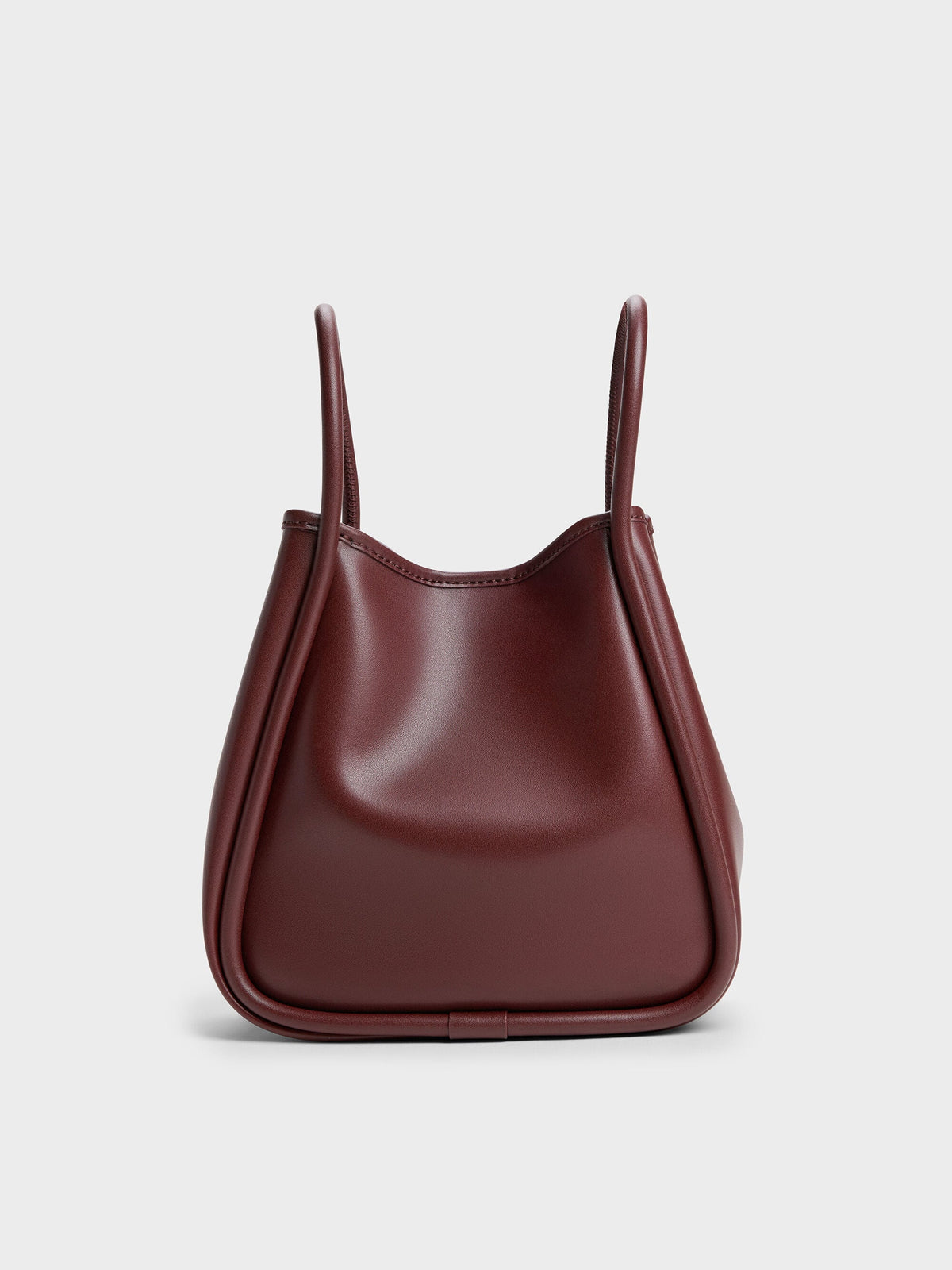 CHARLES & KEITH Trusted / Mini Lyla Tubular Tote Bag - Mulberry Plum