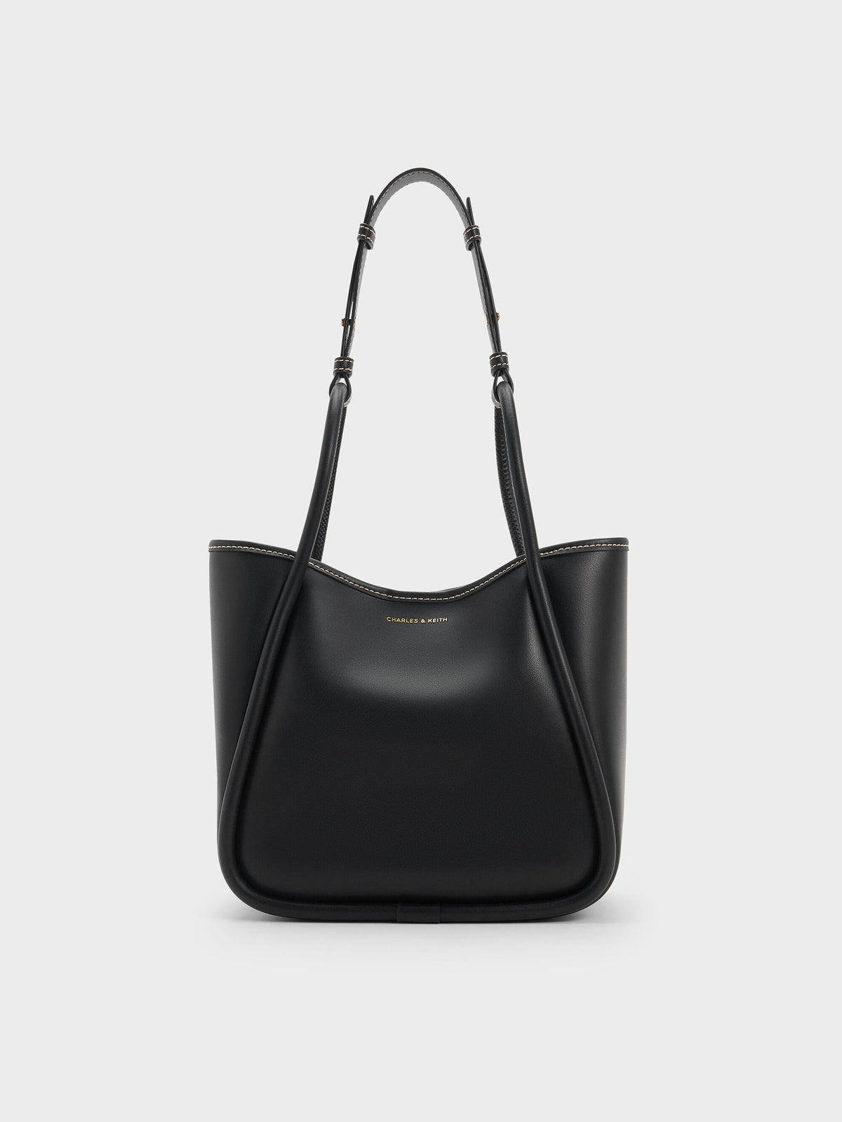 CHARLES & KEITH Deals / Mini Lyla Tubular Tote Bag - Black