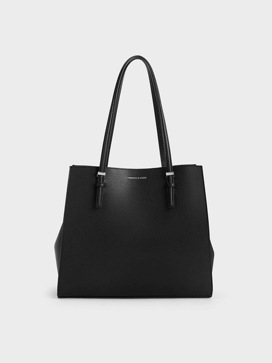 CHARLES & KEITH Popular / Sansa Tote Bag - Noir