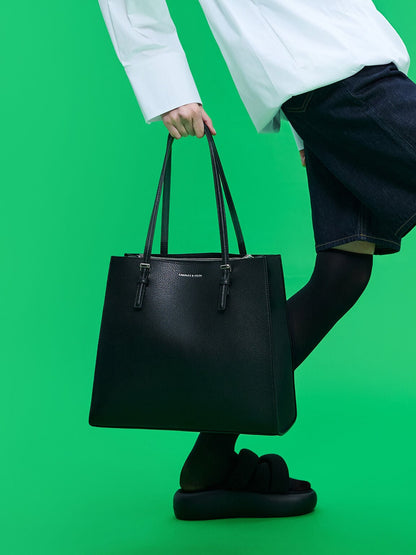 CHARLES & KEITH Popular / Sansa Tote Bag - Noir