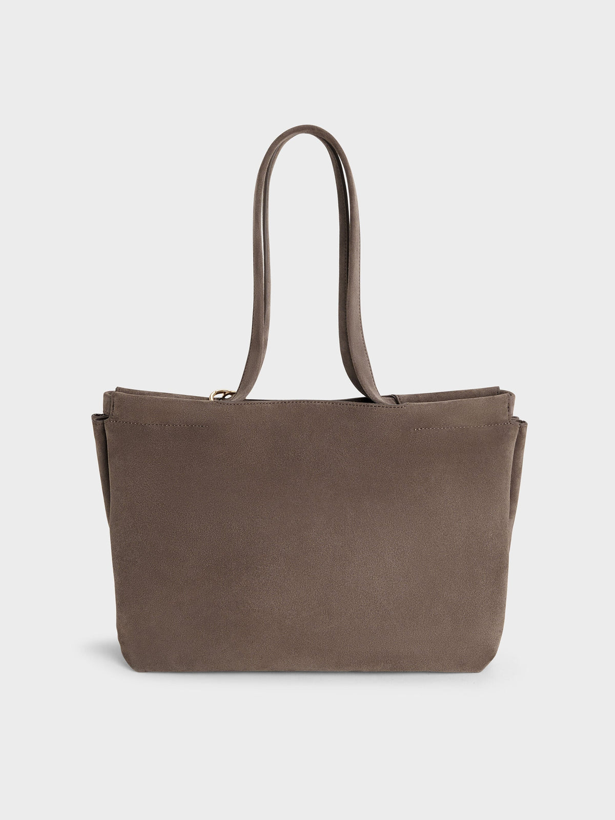 CHARLES & KEITH Deals / XL Zephyr Tassel Tote Bag - Stone Grey
