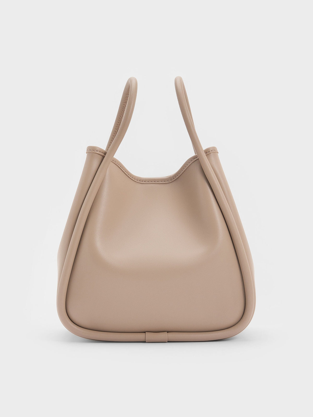 CHARLES & KEITH Popular / Mini Lyla Tubular Tote Bag - Taupe