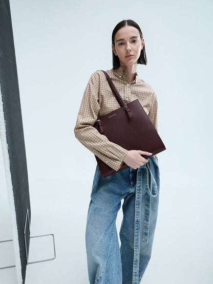 CHARLES & KEITH Recommended / Sansa Tote Bag - Plum