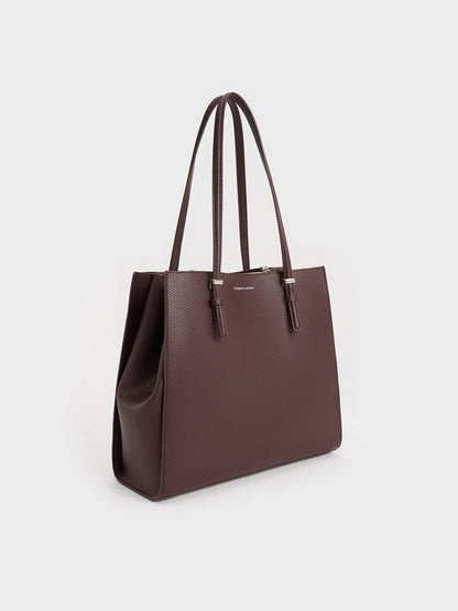 CHARLES & KEITH Recommended / Sansa Tote Bag - Plum