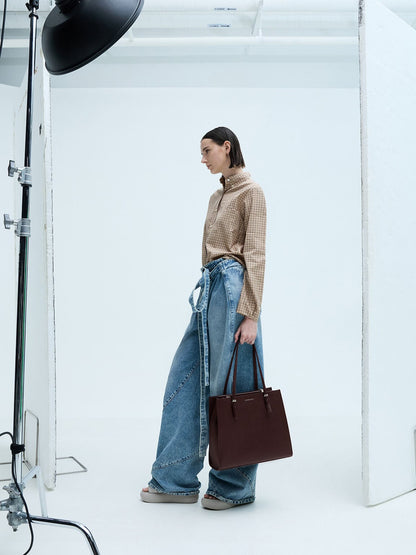 CHARLES & KEITH Recommended / Sansa Tote Bag - Plum