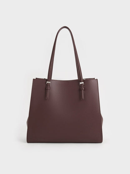 CHARLES & KEITH Recommended / Sansa Tote Bag - Plum