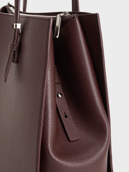 CHARLES & KEITH Recommended / Sansa Tote Bag - Plum