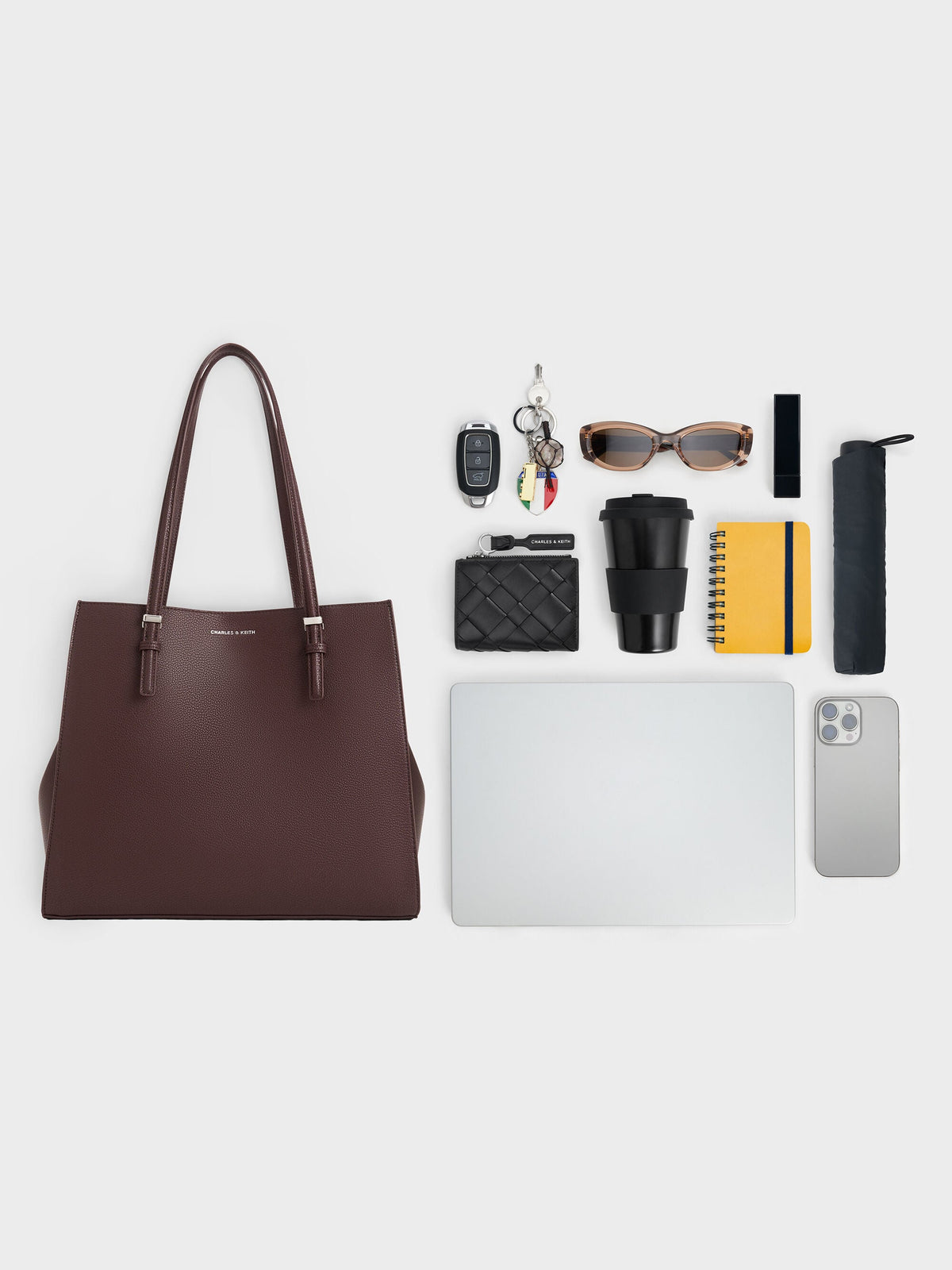 CHARLES & KEITH Recommended / Sansa Tote Bag - Plum