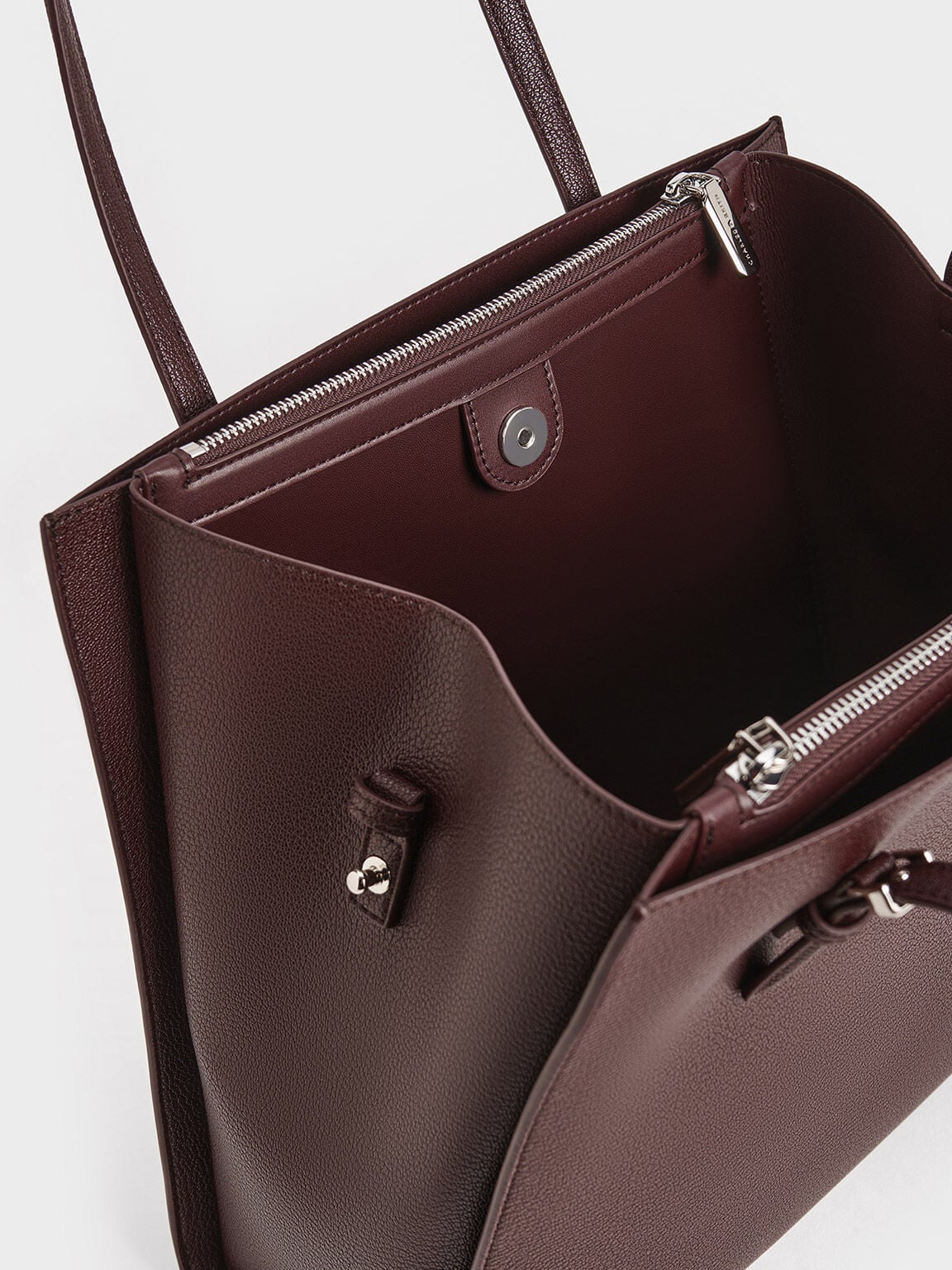 CHARLES & KEITH Recommended / Sansa Tote Bag - Plum